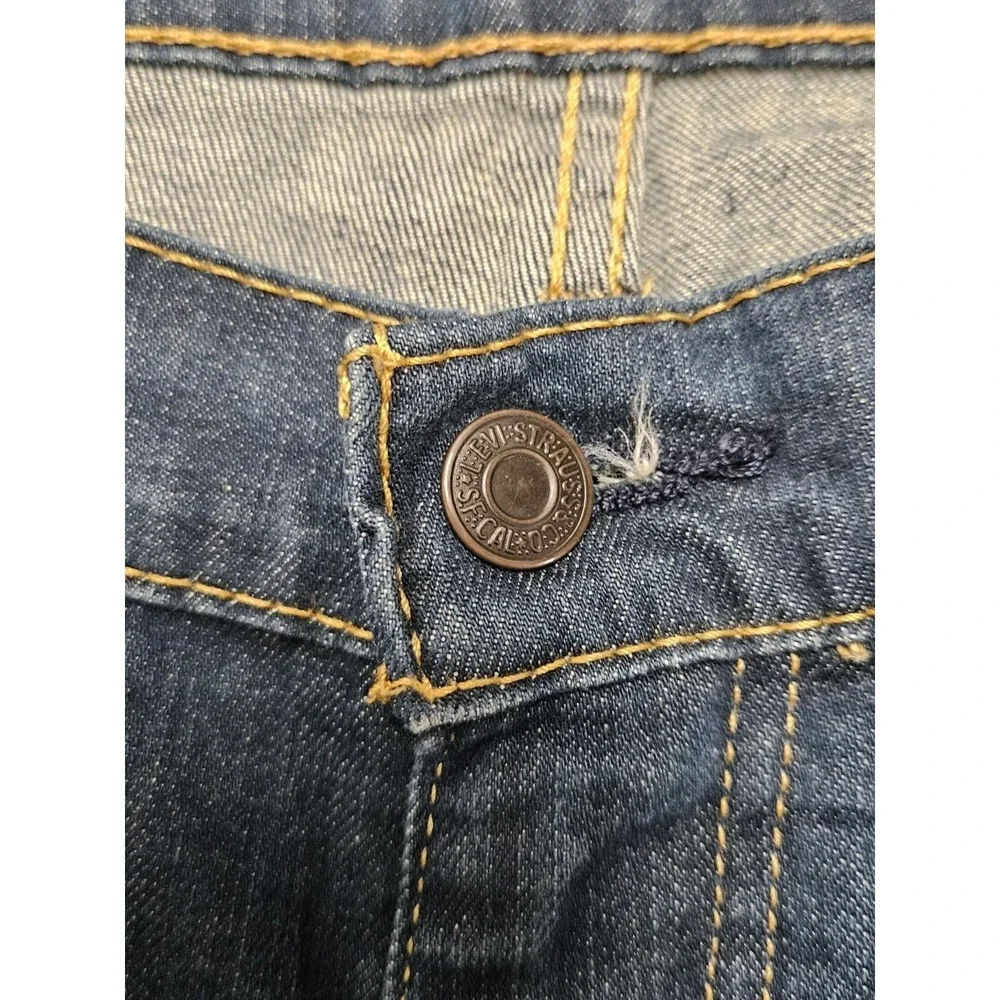 Levi's‎ 541 Mens Jeans sz 36x34 Blue Denim Athletic Straight Dark Wash Mid Rise